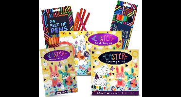 Pasen Kinderen Kleurpakket - Kleur en Activiteitenboek Pasen - Placemat Kleurboek Pasen en Meer - Creatief Plezier voor het Paasfeest!