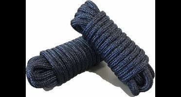 Luxe landvast U-rope 14mmx14m - Zwart