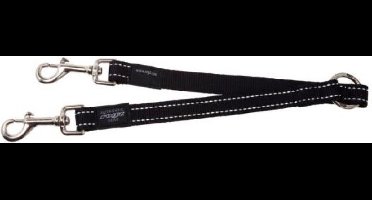 Rogz For Dogs Snake Hondenriem Splitter - 16 mm x 23 cm - Zwart