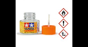 Tamiya Hobbylijm - 87012 Cement with Brush - Lijm - Potje Lijm