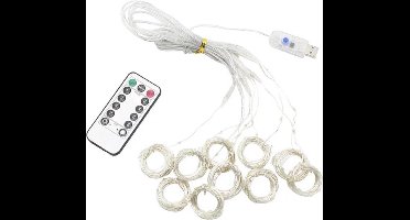 LED-gordijn met USB-voeding - warm licht