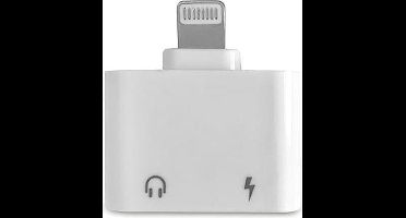 Dual port adapter / splitter alleen voor iPhone hoofdtelefoons en oplader Delight