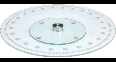 Serveerplateau Glas Draaibaar Ø30cm