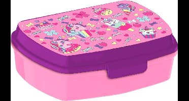 Kids Licensing Broodtrommel Cupcakes 17 x 13 x 6 cm Pvc Roze/paars