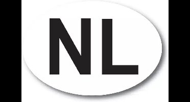 NL Sticker Wit Zwart ORIGINEEL - Set van 3