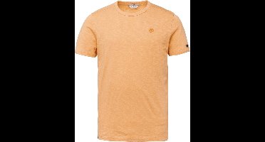 Cast Iron t-shirt ronde hals oranje gemeleerd - L