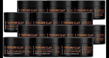 12 x SYOSS - Texture Clay - Verzorging - Langdurige Styling - 100ml - Voordeelverpakking - 12 stuks