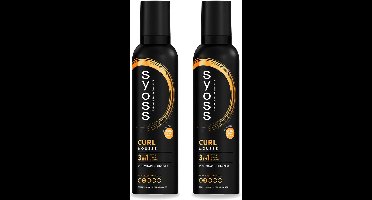 2 x Syoss - Curl - Haarmousse - Anti-Pluis & Bounce - 250 ml - Voordeelverpakking - 2 stuks