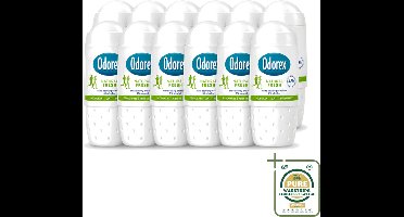 12 x Odorex - Deodorant Roller - Natural Fresh - Natuurlijke Frisheid - 50 ml - Deodorant Roller - Alcoholvrije Deodorant - Natuurlijke Frisheid - Zweetgeur Bestrijding - Huidbescherming