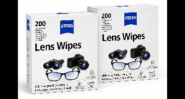 ZEISS - Lens Wipes - 400 Reinigingsdoekjes - Voordeelverpakking