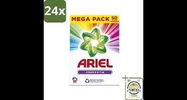 Ariel Color & Style - Waspoeder - Gekleurde Was - 50 Wasbeurten - Voordeelverpakking - 24 stuks - Ariel Color & Style - Kleurverzorging