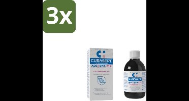 3 x Curasept – Mondspoeling – ADS DNA 212 CHX 0,12% – 200 ml - Mondspoeling - Chloorhexidine - Tandvlees - Tandplak - Mondhygiëne