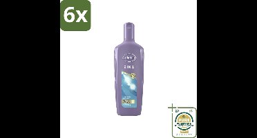 Andrélon - 2-in-1 - Shampoo - Reinigt & Verzorgt - 300 ml - Voordeelverpakking - 6 stuks - Aloë vera shampoo - Haar reinigen
