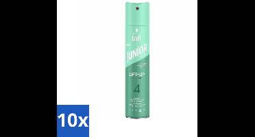 10 x Taft - Lift-Up Volume 4 - Haarspray - Extra volume voor kids - 250 ml - Haarspray Voor Kinderen - Extra Volume Voor Kinderen - Lift-up Volume - Kinderhaar - Haarspray Kids