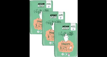 Muumi Baby Eco Luiers - Maat 3 - 5-8 kg - 126 stuks - Parfumvrij - Voor de gevoelige huid - Anti-allergisch