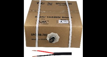 TIC SPC16B-200 - 16AWG 2x1.5mm² Luidsprekerdraad voor buiten 61 meter