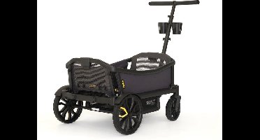 Veer Cruiser XL Bolderkar voor Kinderen – 4 zits Kinderwagen Wagon – All Terrain – Opvouwbaar – Zwart