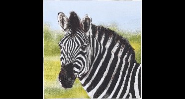 Lunch servetten Zebra - Esschert Design - 33x33 cm