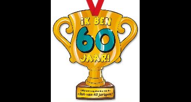 Paper Dreams | Kartonnen Trofee | Ik ben 60 jaar!