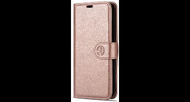 Hoesje Geschikt voor Apple iPhone18 pro max/ 17 pro max/Wallet case /iphone 18 pro max/ 17 pro max hoesje/iphone 18 pro max/ 17 pro max case / book case Portemonnee kaarthouder/ magneetflipje/ kleur Rose Goud