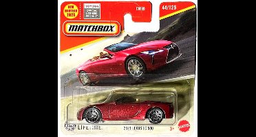 MATCHBOX 2021 LEXUS LC 500 44-125 RACING RED (JBR13) 1:64 METAL 2025 SHORT CARD