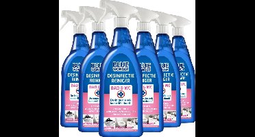 6x Blue Wonder Desinfectie Spray Bad & Wc 750 ml
