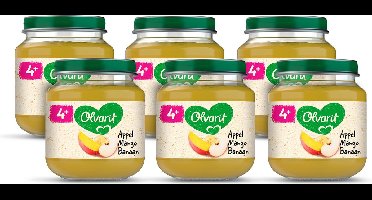 Olvarit Fruithapje 4+ Maanden - Appel Mango Banaan - 6 x 125g
