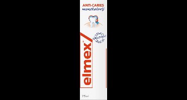 Elmex Tandpasta anti cariës mentholvrij - Bescherming Tegen Gaatjes - 75ml