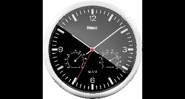 Mebus 56731 Wandklok Kwarts 25 cm x 4 cm Zilver