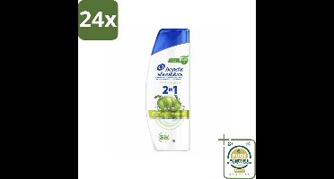 Head & Shoulders – 2-in-1 – Apple Fresh – 300 ml - Voordeelverpakking - 24 stuks - Apple Fresh shampoo - Shampoo tegen roos