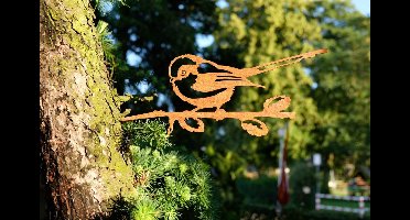 Art Bizniz Geluksvogel Mees Staal Roestbruin