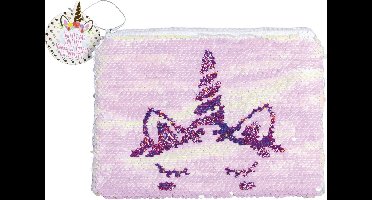 Unicorn toilettas met pailletten