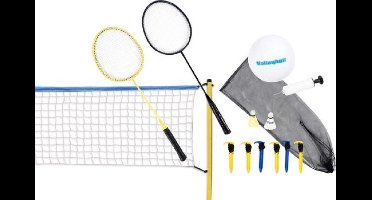 Scatch volleybal- en badmintonset - met net, rackets, shuttles en bal - draagtas - 310 x 168 centimeter 2e KANS ARTIKEL!