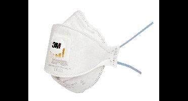 3M™ Fijnstofmasker plat vouwbaar met afsluiter, 9322C2, 2 Maskers