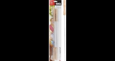 BBQ Pennen Hout/Metaal 4 stuks