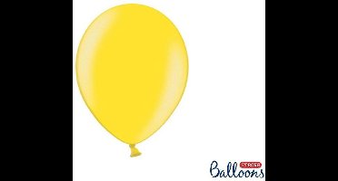 """Strong Ballonnen 27cm, Metallic Lemon Zest (1 zakje met 50 stuks)"""