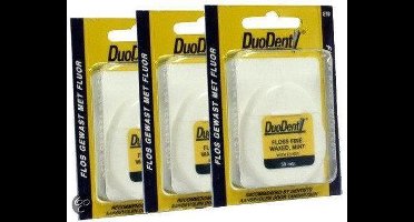 Duodent Fine Gewasfluor - 3x 50 m - Flosdraad - Voordeelverpakking