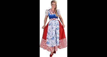 Delfts blauw Holland jurk lang - Maat M