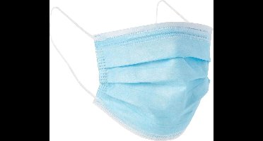 Non-branded Mondkapjes 3-laags Unisex Polyester Blauw 10 Stuks