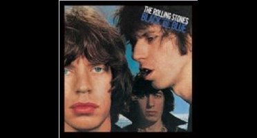 Black And Blue Rolling Stones Albumhoes Ingelijste Print in Houten raam