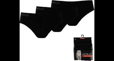 Apollo dames slips | MAAT XL | 3-pack | zwart