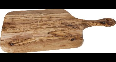 Cosy&Trendy Pizzaplank Met Steel - Olijfhout - 52 cm -30 cm
