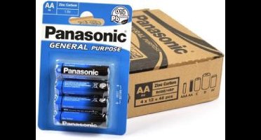 AA Panasonic batterijen set van 12 x 4 totaal 48 stuks