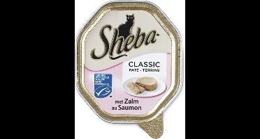 Sheba - Kattenvoer - Classic Paté - Zalm - Adult -  22 x 85gram