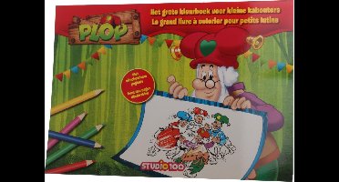 Studio 100 Kabouter Plop Kleurboek 34 Cm