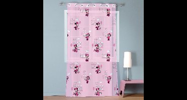 Disney Minnie Mouse Gordijn / Vitrage Cute - 140 x 240 cm - Roze