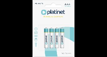 PLATINET Batterij Alkaline PRO AAA / LR03 / 1.5V - 4-pak