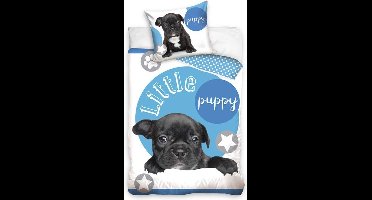 Dreamee Dekbedovertrek Little Puppy 140 x 200 cm 70 x 90 cm - Katoen