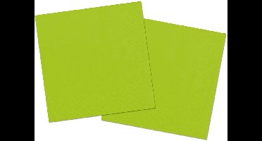 Folat - Servetten - Lime Green 3 ply 33x33cm (20 stuks)