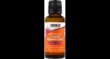 Now Foods Liquid Vitamin D3 Extra Strengh (30ml) Unflavored - Vitaminen, mineralen & gezondheid - Vitaminen